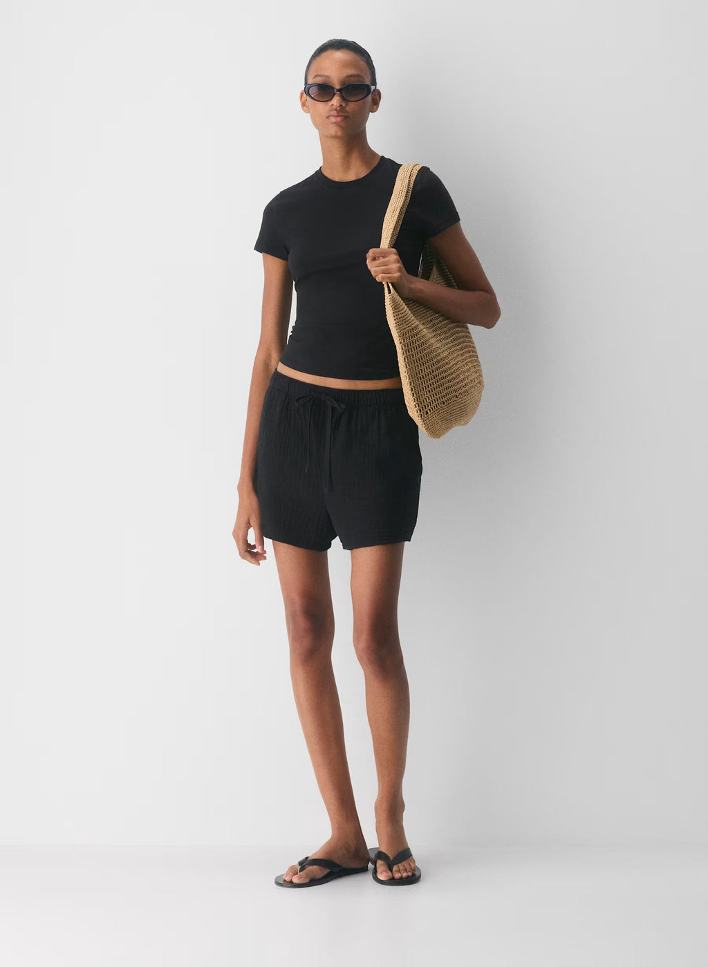 Aritzia AirPlush Cotton™ Sail Short-Black