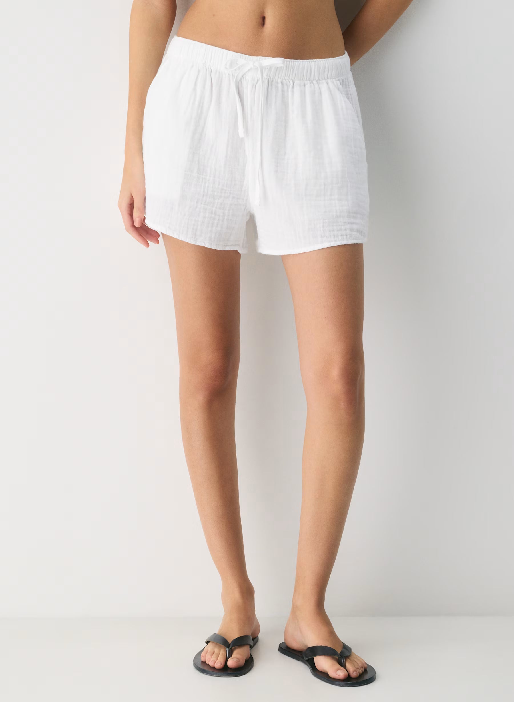Aritzia AirPlush Cotton™ Sail Short-White