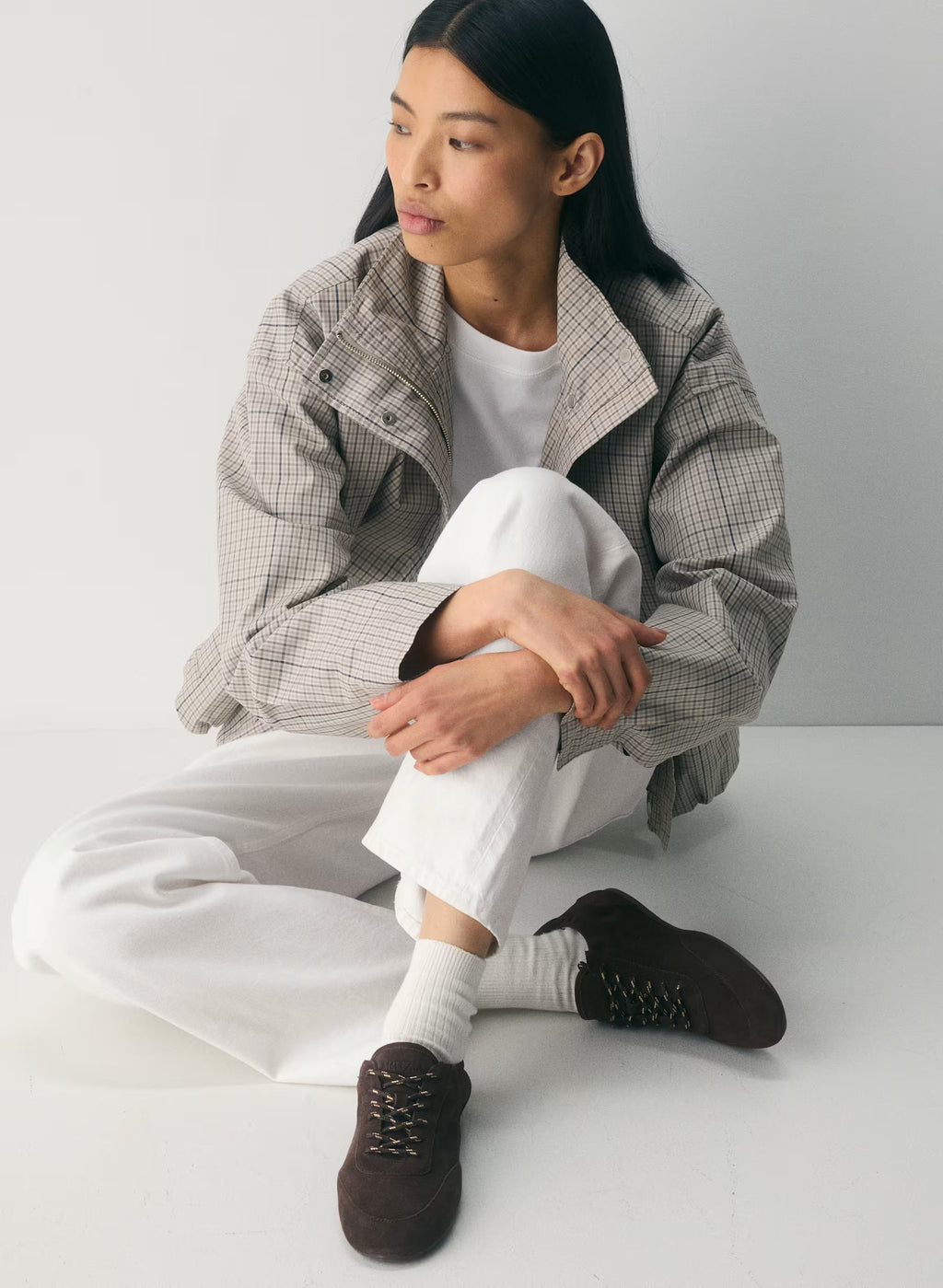Aritzia Sperry x Aritzia Slim Jogger - Suede Leather-Rich Mocha Brown