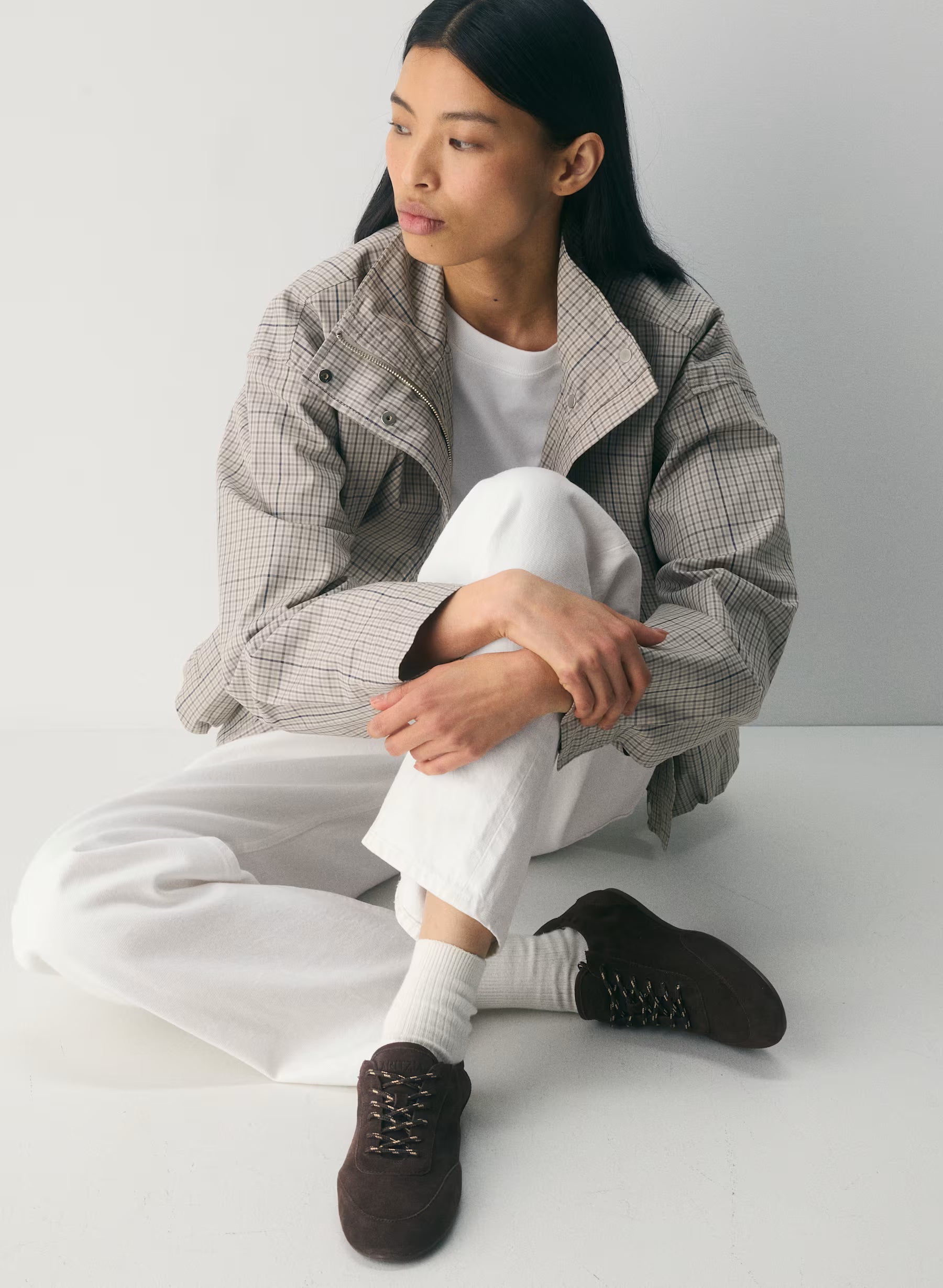 Aritzia Sperry x Aritzia Slim Jogger - Suede Leather-Rich Mocha Brown