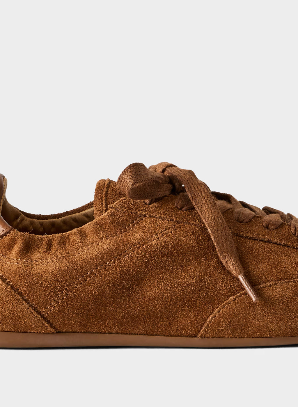 Aritzia Sperry x Aritzia Slim Jogger - Suede Leather-Chocolatier Brown