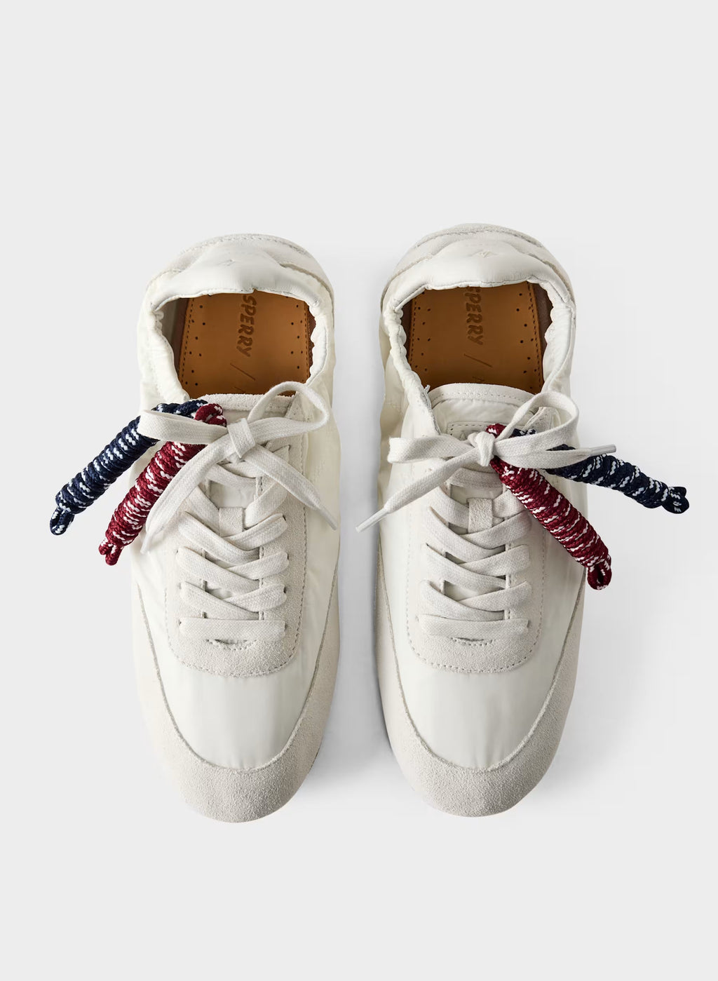 Aritzia Sperry X Aritzia Slim Jogger - Nylon & Suede-Halo White