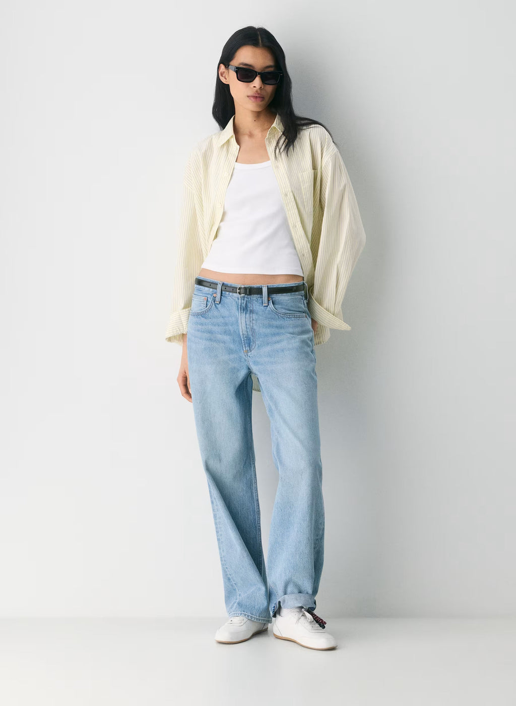 Aritzia Sperry X Aritzia Slim Jogger - Nylon & Suede-Halo White