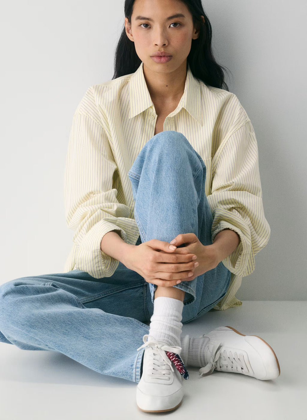 Aritzia Sperry X Aritzia Slim Jogger - Nylon & Suede-Halo White