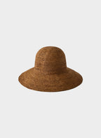Aritzia Sunbeam Raffia Medium-Brim Hat-Rich Camel