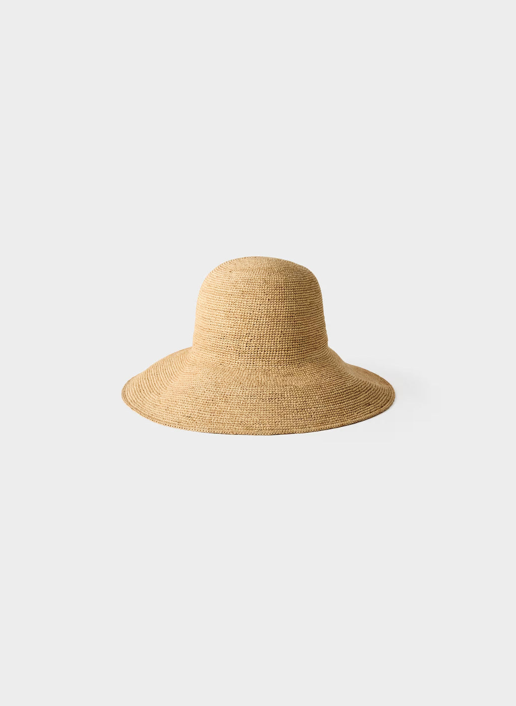 Aritzia Sunbeam Raffia Medium-Brim Hat-Sandy Beige