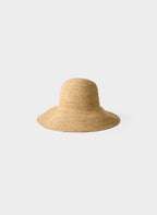 Aritzia Sunbeam Raffia Medium-Brim Hat-Sandy Beige
