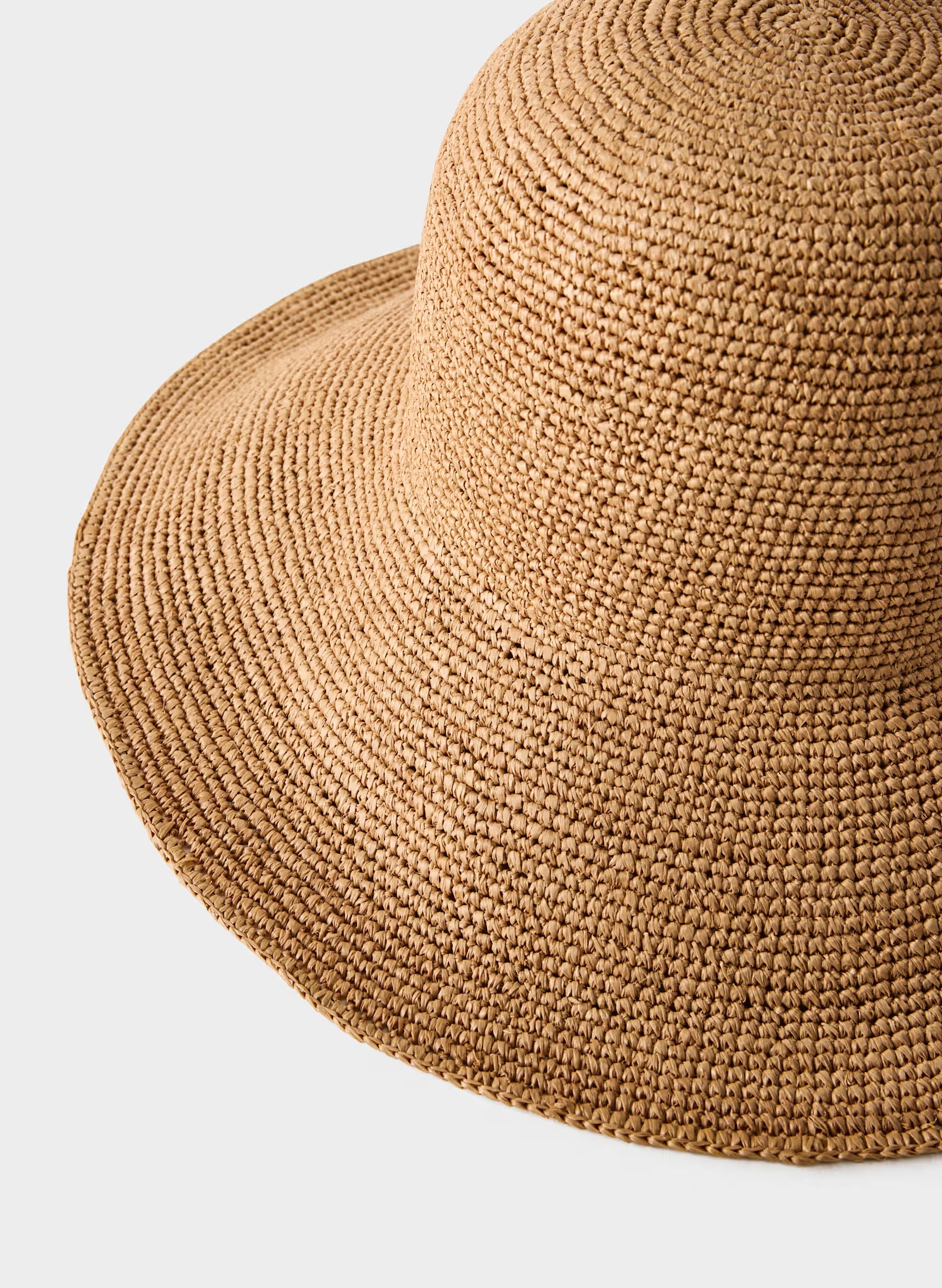 Aritzia Sunbeam Raffia Medium-Brim Hat-Femme