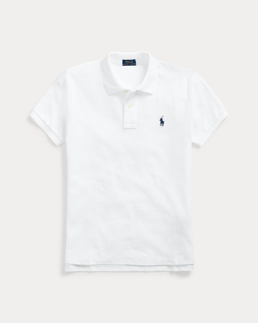 Ralph Lauren Women The Iconic Classic Fit Mesh Polo Shirt-White