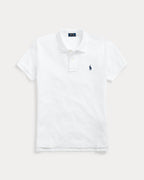 Ralph Lauren Women The Iconic Classic Fit Mesh Polo Shirt-White