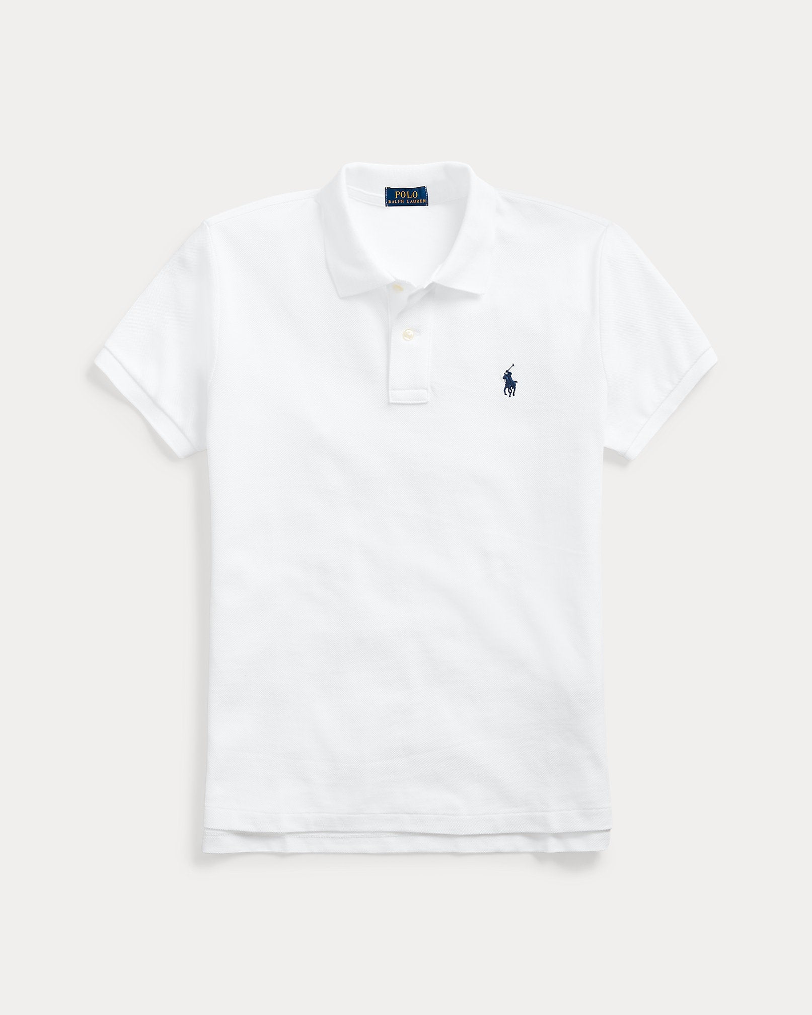Ralph Lauren Women The Iconic Classic Fit Mesh Polo Shirt-White