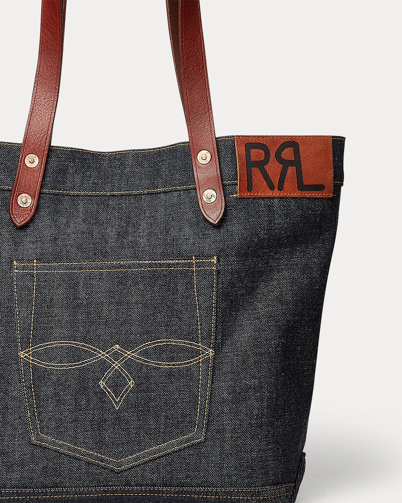 Ralph Lauren Denim Tote  -  Indigo