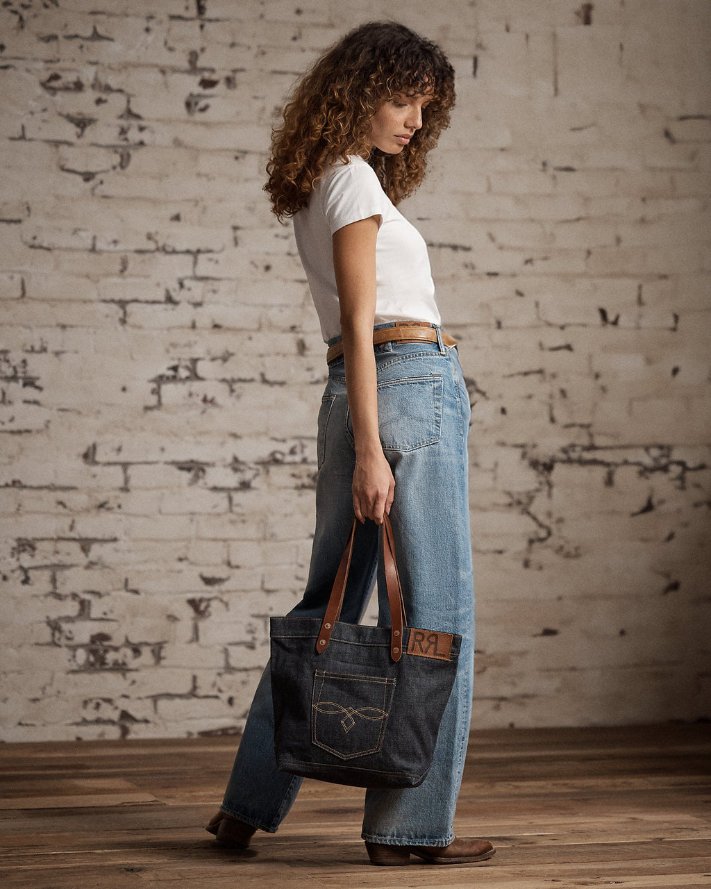 Ralph Lauren Denim Tote  -  Indigo
