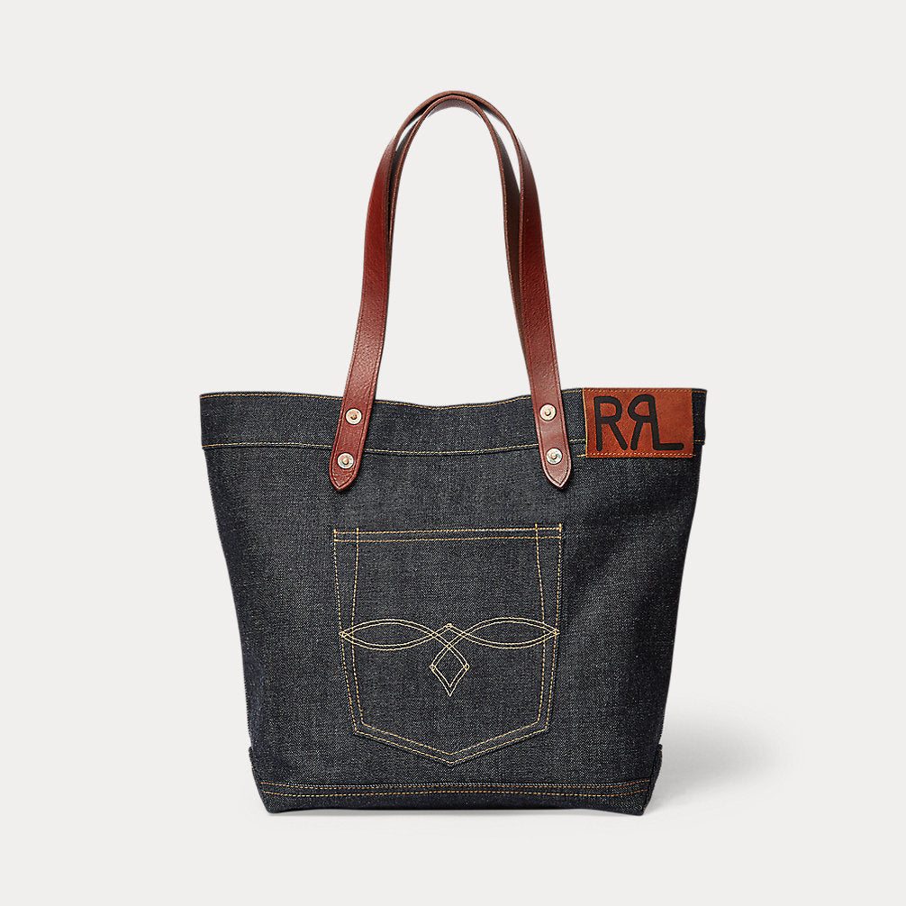 Ralph Lauren Denim Tote  -  Indigo