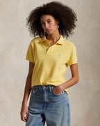 Ralph Lauren Women The Iconic Classic Fit Mesh Polo Shirt  -  Corn Yellow
