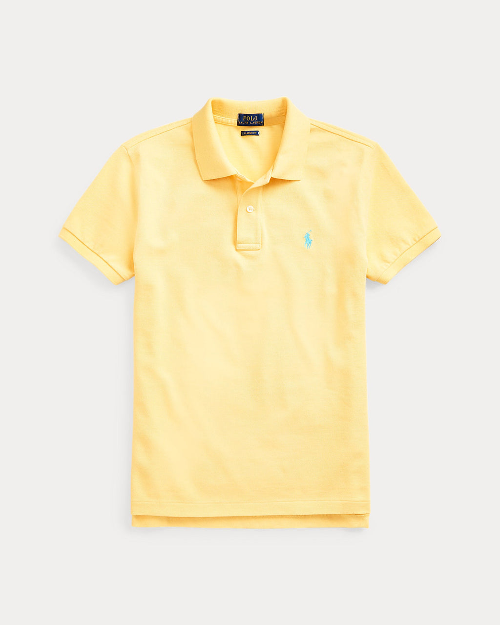 Ralph Lauren Women The Iconic Classic Fit Mesh Polo Shirt  -  Corn Yellow