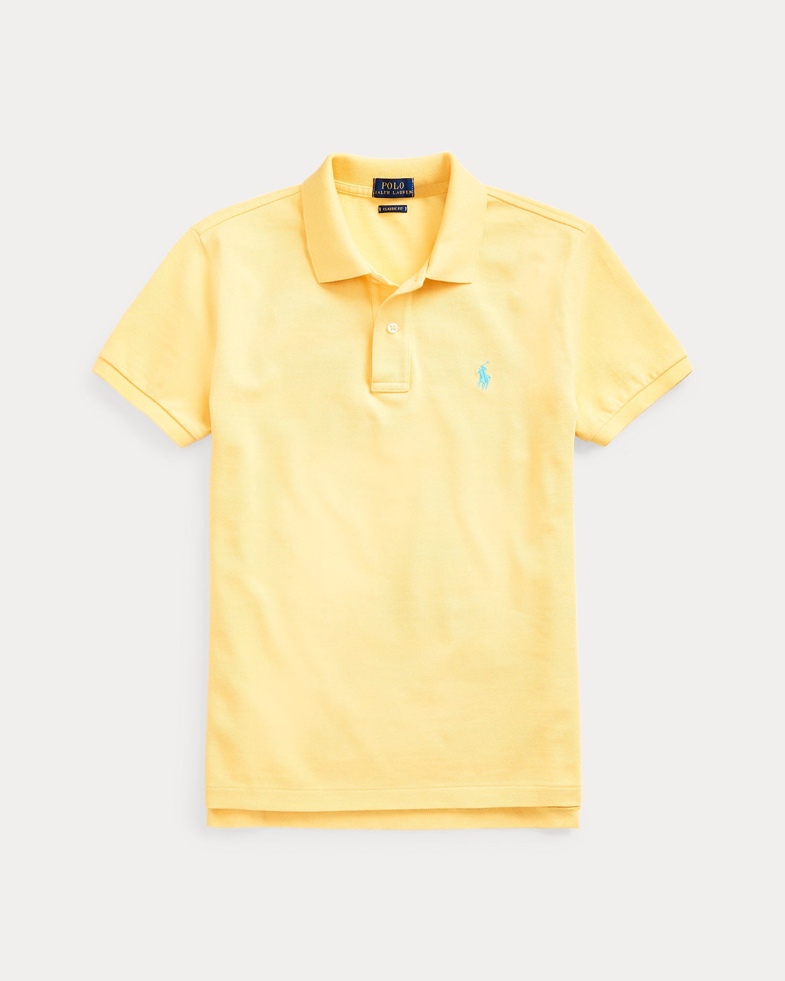 Ralph Lauren Women The Iconic Classic Fit Mesh Polo Shirt  -  Corn Yellow