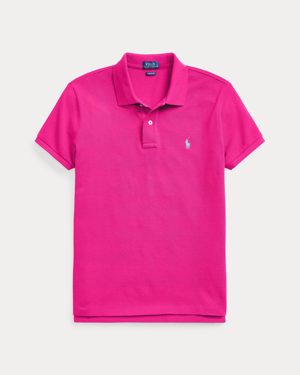 Ralph Lauren Women The Iconic Classic Fit Mesh Polo Shirt-Pink Sky