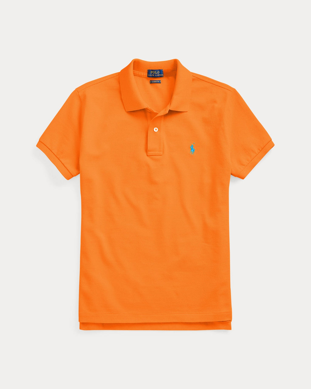 Ralph Lauren Women The Iconic Classic Fit Mesh Polo Shirt  -  Resort Orange