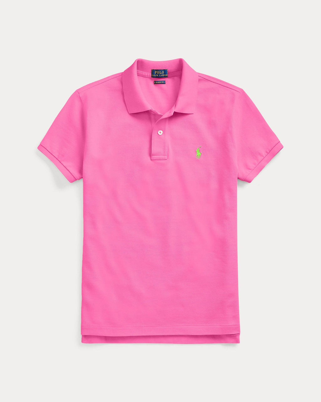 Ralph Lauren Women The Iconic Classic Fit Mesh Polo Shirt-Dalia Pink