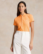Ralph Lauren Women Slim Fit Stretch Polo Shirt  -  Key West Orange