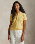 Ralph Lauren Women Slim Fit Stretch Polo Shirt  - Corn Yellow
