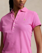 Ralph Lauren Women Slim Fit Stretch Polo Shirt  -  Dalia Pink