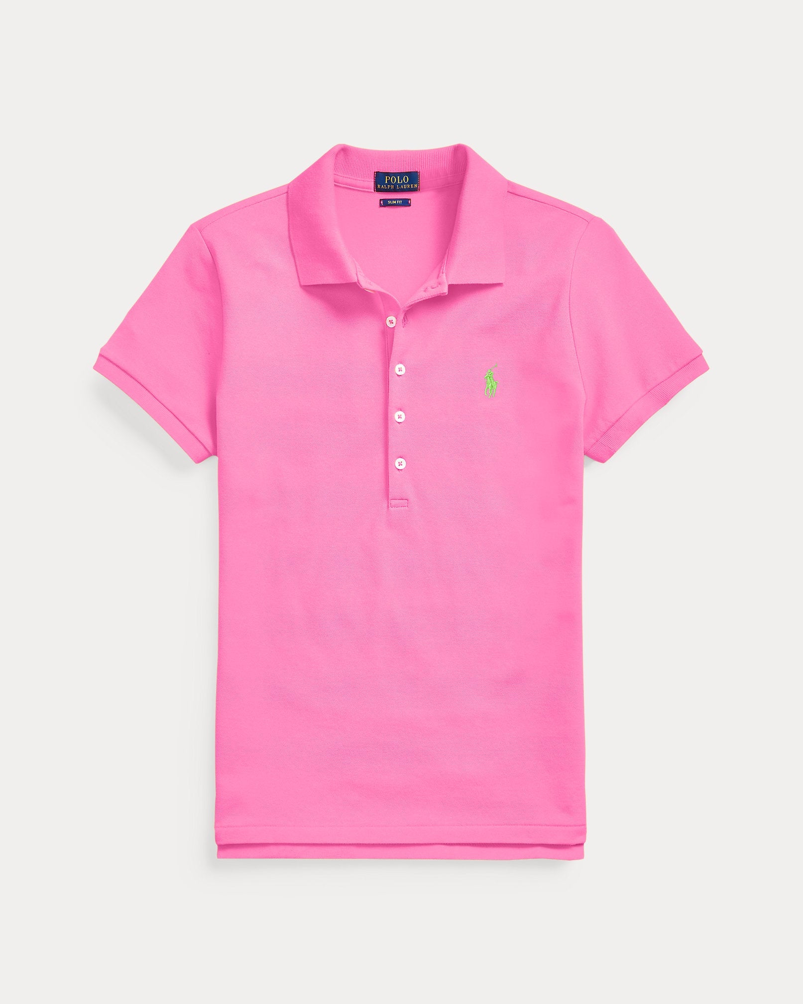 Ralph Lauren Women Slim Fit Stretch Polo Shirt  -  Dalia Pink