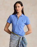 Ralph Lauren Women Slim Fit Stretch Polo Shirt  -  Harbor Island Blue
