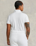 Ralph Lauren Women Slim Fit Stretch Polo Shirt  -  White