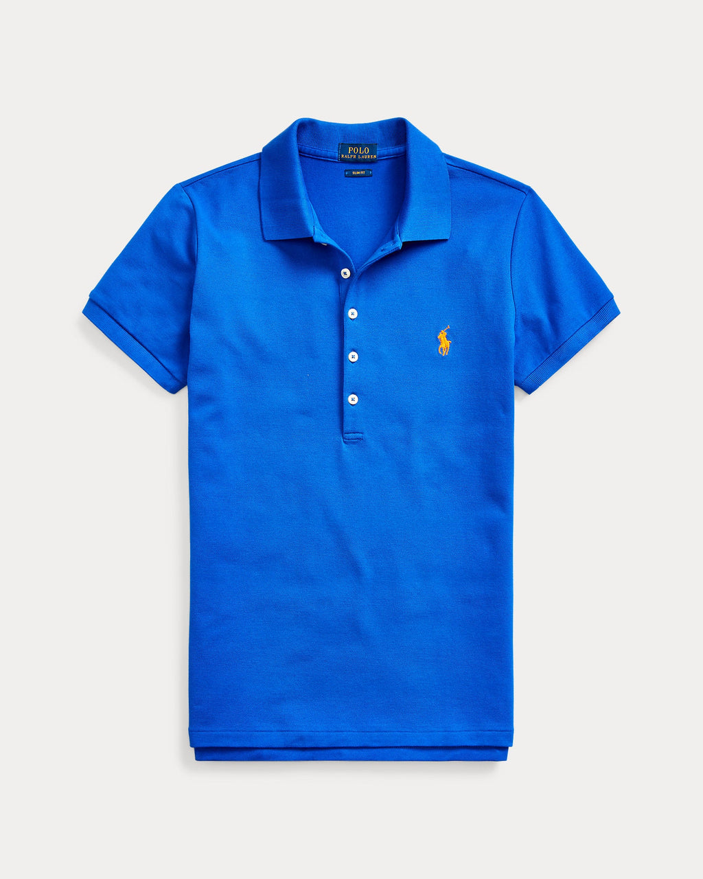 Ralph Lauren Women Slim Fit Stretch Polo Shirt  -  Sea Blue