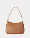 Ralph Lauren Crosshatch Leather Medium Danni Bag  -  Lauren Tan