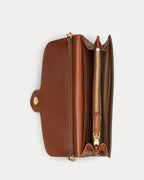 Ralph Lauren Leather Medium Adair Crossbody  -  Lauren Tan