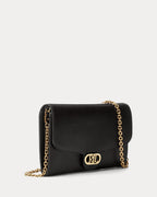 Ralph Lauren Leather Medium Adair Crossbody  -  Black