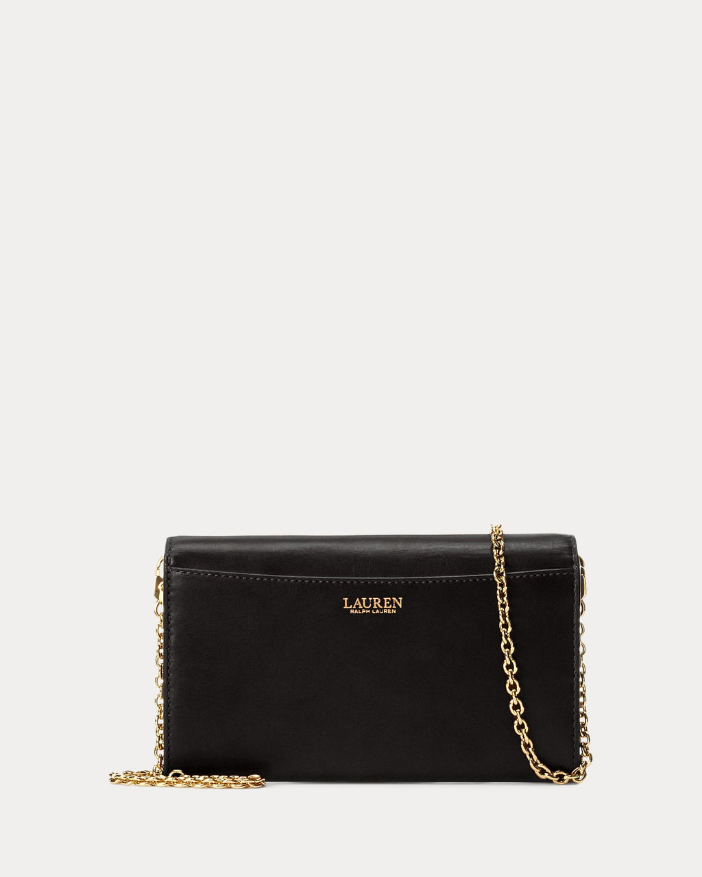 Ralph Lauren Leather Medium Adair Crossbody  -  Black