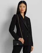 Ralph Lauren Leather Medium Adair Crossbody  -  Black