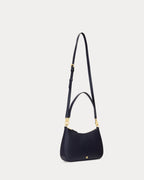 Ralph Lauren Crosshatch Leather Medium Danni Bag  -  Refined Navy