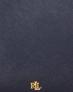 Ralph Lauren Crosshatch Leather Medium Danni Bag  -  Refined Navy