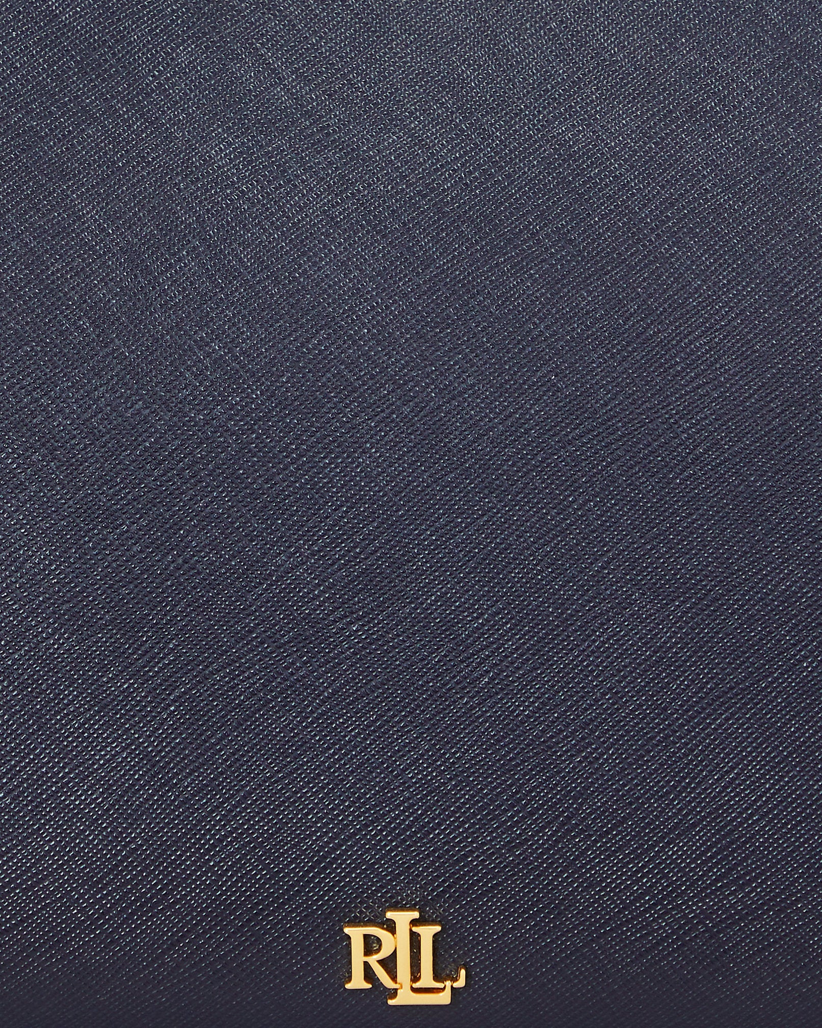 Ralph Lauren Crosshatch Leather Medium Danni Bag  -  Refined Navy