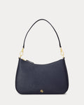 Ralph Lauren Crosshatch Leather Medium Danni Bag  -  Refined Navy