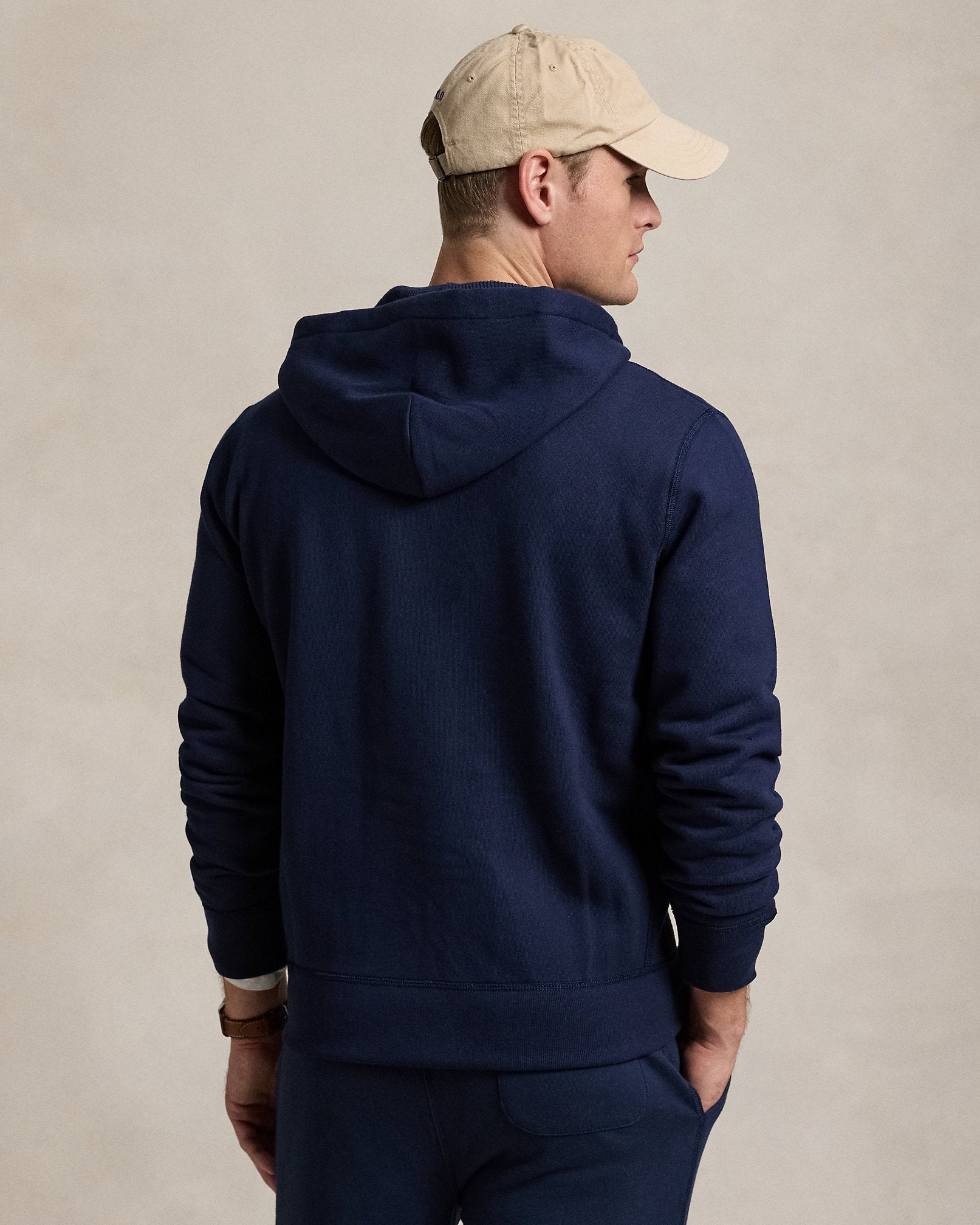 Ralph Lauren Men's Fleece Full-Zip Hoodie  -  Cruise Navy