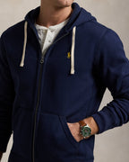 Ralph Lauren Men's Fleece Full-Zip Hoodie  -  Cruise Navy