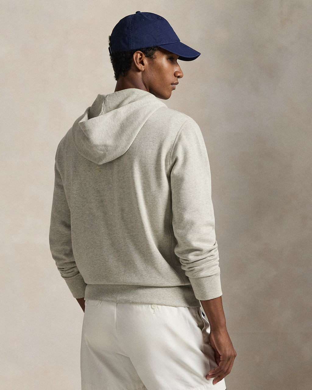 Ralph Lauren Men's Fleece Full-Zip Hoodie  -  Light Sport Heather