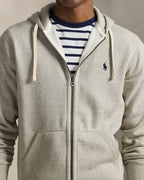 Ralph Lauren Men's Fleece Full-Zip Hoodie  -  Light Sport Heather