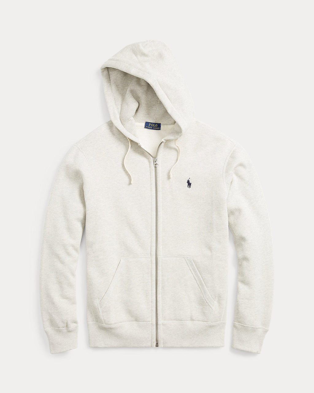 Ralph Lauren Men's Fleece Full-Zip Hoodie  -  Light Sport Heather