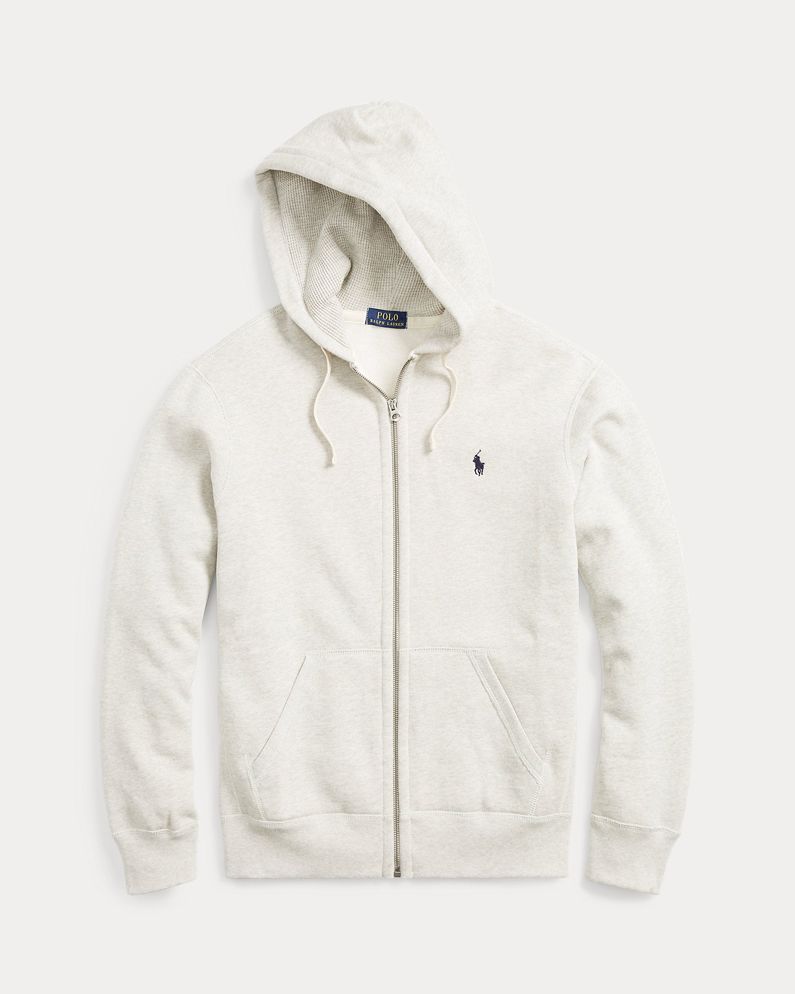 Ralph Lauren Men's Fleece Full-Zip Hoodie  -  Light Sport Heather