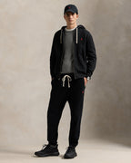 Ralph Lauren Men's Fleece Full-Zip Hoodie  -  Polo Black