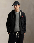 Ralph Lauren Men's Fleece Full-Zip Hoodie  -  Polo Black
