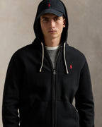 Ralph Lauren Men's Fleece Full-Zip Hoodie  -  Polo Black