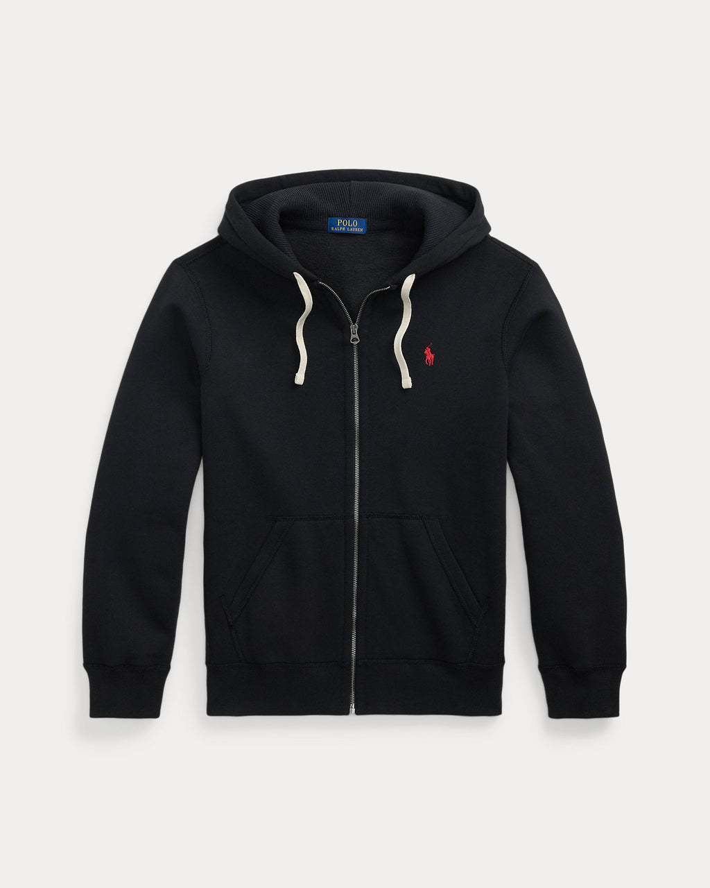 Ralph Lauren Men's Fleece Full-Zip Hoodie  -  Polo Black